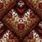 Modern 3d Baroque seamless pattern. Floral dark red background w