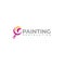 Modern Abstract Colorful PAINTING logo design