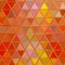 Modern abstract continuous wallpaper with colorful triangles on transparent background for fabric design in autumn colors