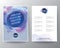 Modern abstract fluid purple blue circle shape colors gradient on blue pastel background for Brochure, Flyer, Poster, leaflet