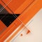 Modern abstract geometric background, with lines, triangle. Orange minimal