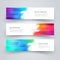 Modern abstract geometric tech design banner template. Vector web element.