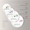 Modern abstract paper circle infographic elements