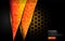 Modern abstract tech orange background. Futuristic background design