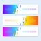 Modern abstract vector web banner template. Colorful Web Design Elements. Abstract geometric background web banner