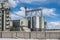 modern agro-processing plant for processing and silos for drying cleaning and storage of agricultural products, flour, cereals and