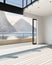 Modern airy apartment interior / atrium