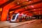 Modern Alstom Citadis X05 light rail tram on line T9 at Trois Communes stop public transport transit transportation in Paris,