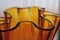 Modern Amber Glass Art Vase Abstract Mood Curves Series Background