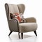 Modern American Buffet Armchair For Comfortable Relaxation In Artistic Fabric