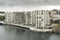 Modern apartment building Stavanger waterfront.
