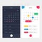 Modern app design calendar and planner