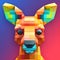 Modern App Logo With Kangaroo And Lego Face
