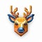 Modern App Logo With Lego Deer Cartoon