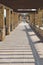 Modern archway path in Tarragona, Catalonia, Spain