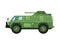 Modern army truck isolated icon