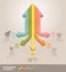 Modern arrow infographics template.