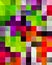 Modern Art Digital Pixel Art Wallpaper Red Purple Trippy