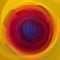 Modern art geometric swirl background - blue, purple, red, orange and yellow colored