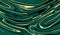 modern artistic golden lake green lines liquefaction background