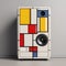 Modern Audio Subwoofer With Colorful Blocks - Pop Art Parody Design