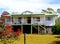 Modern Australian home with veranda and garden, Queensland, Australasian