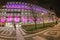 Modern Auto Parking illuminated at night in Belgrade, Serbia