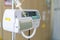 Modern automatic Infusion pump for infuses fluids medication or nutrients sodium chloride saline solution fluid iv with tubing