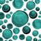 Modern background of green and mint blue circles