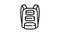 Modern backpack icon animation