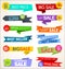 Modern badges stickers and labels collection