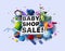 Modern banner baby shop sale products at discounts