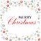 Modern banner of merry christmas. Festive winter background in light shades. Background