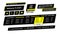 Modern banner restaurant set black yellow