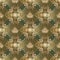 Modern Baroque 3d seamless pattern. Abstract vector dark green b