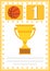 Modern basketball certificate with place for your content, for kids first place