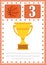 Modern basketball certificate with place for your content, for kids third place