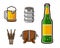 Modern Beer Graphic Asset Illustration Set