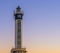 Modern Belgian architecture in the harbor of Blankenberge, Belgium, The lighthouse at the docks