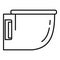 Modern bidet icon, outline style