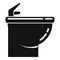 Modern bidet icon, simple style