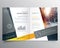 Modern bifold brochure design template or magazine cover page design