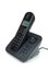 Modern black cordless phone