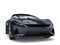 Modern black electric luxury fast car - closeup shot