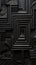 Modern black geometry abstract background. Dark Minimal Web banner in Geometric shape. Futuristic Design Illustration