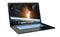 Modern black laptop on white background 3D rendering