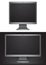 Modern black monitors