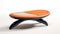 Modern Black And Orange Shaped Stool: Futuristic Glam Furniture