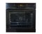 Modern black oven isolated