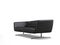 Modern black two seat sofa couch